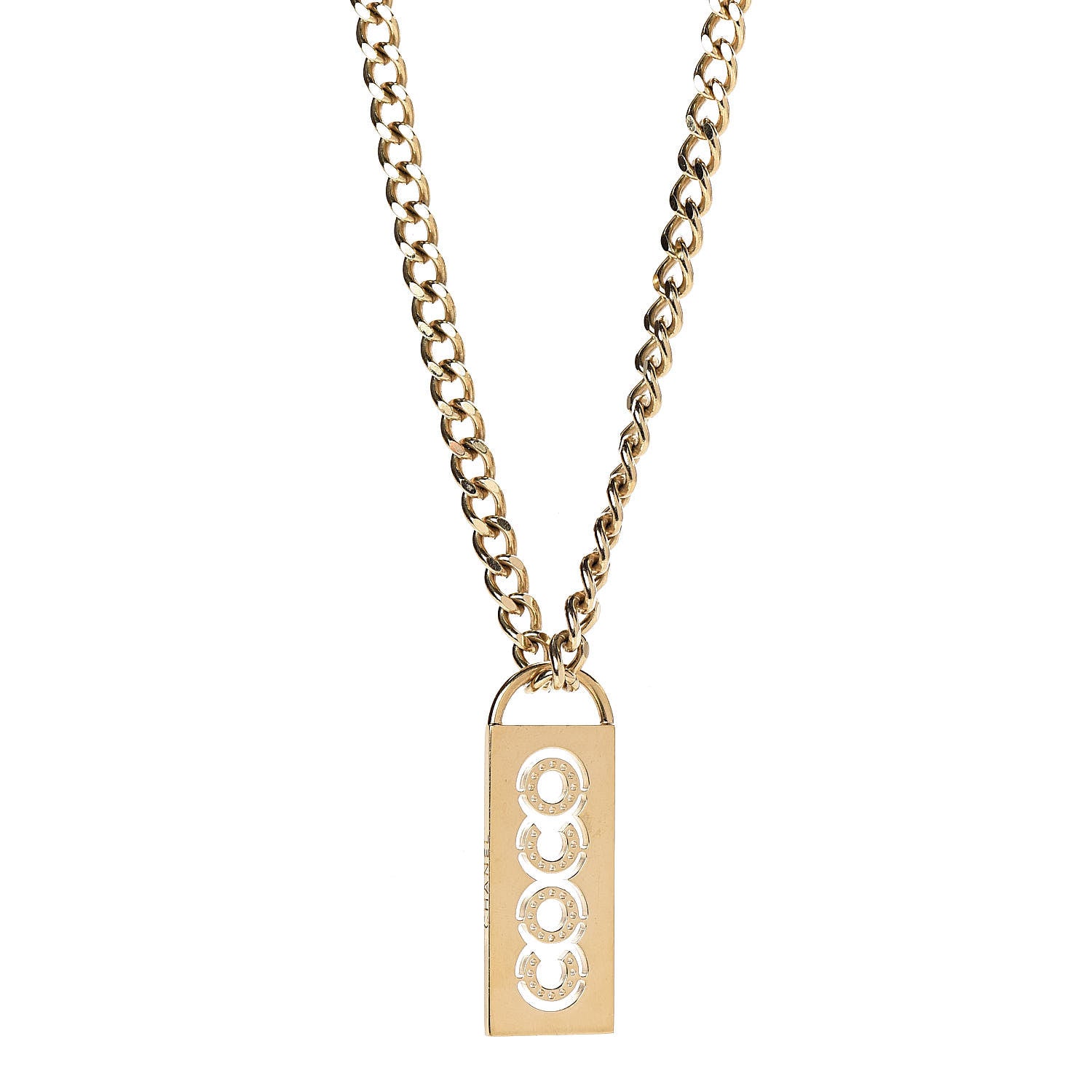 Chanel Coco Chain Necklace Gold 1 of 6