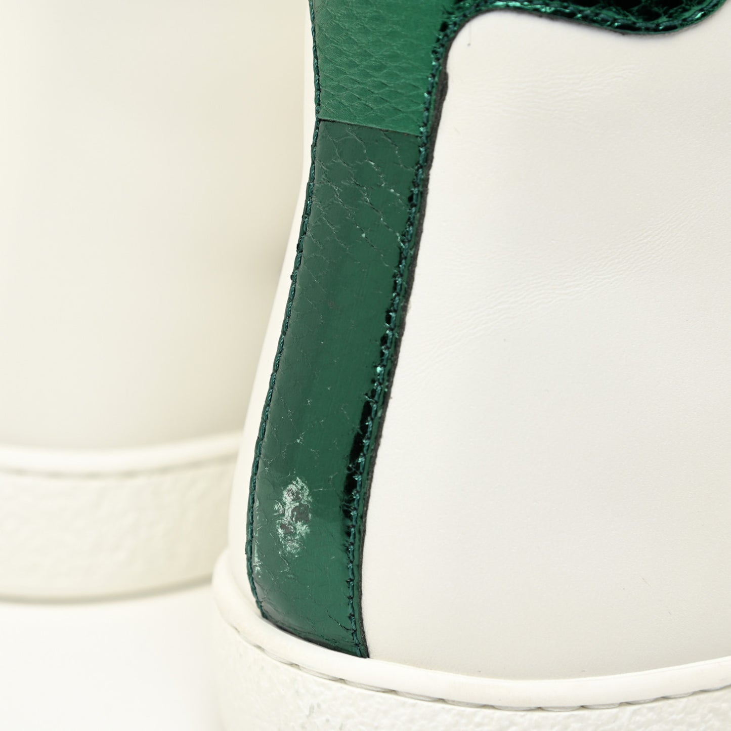 Calfskin Ayers Web Mens Dionysus High Top Sneakers 7 White