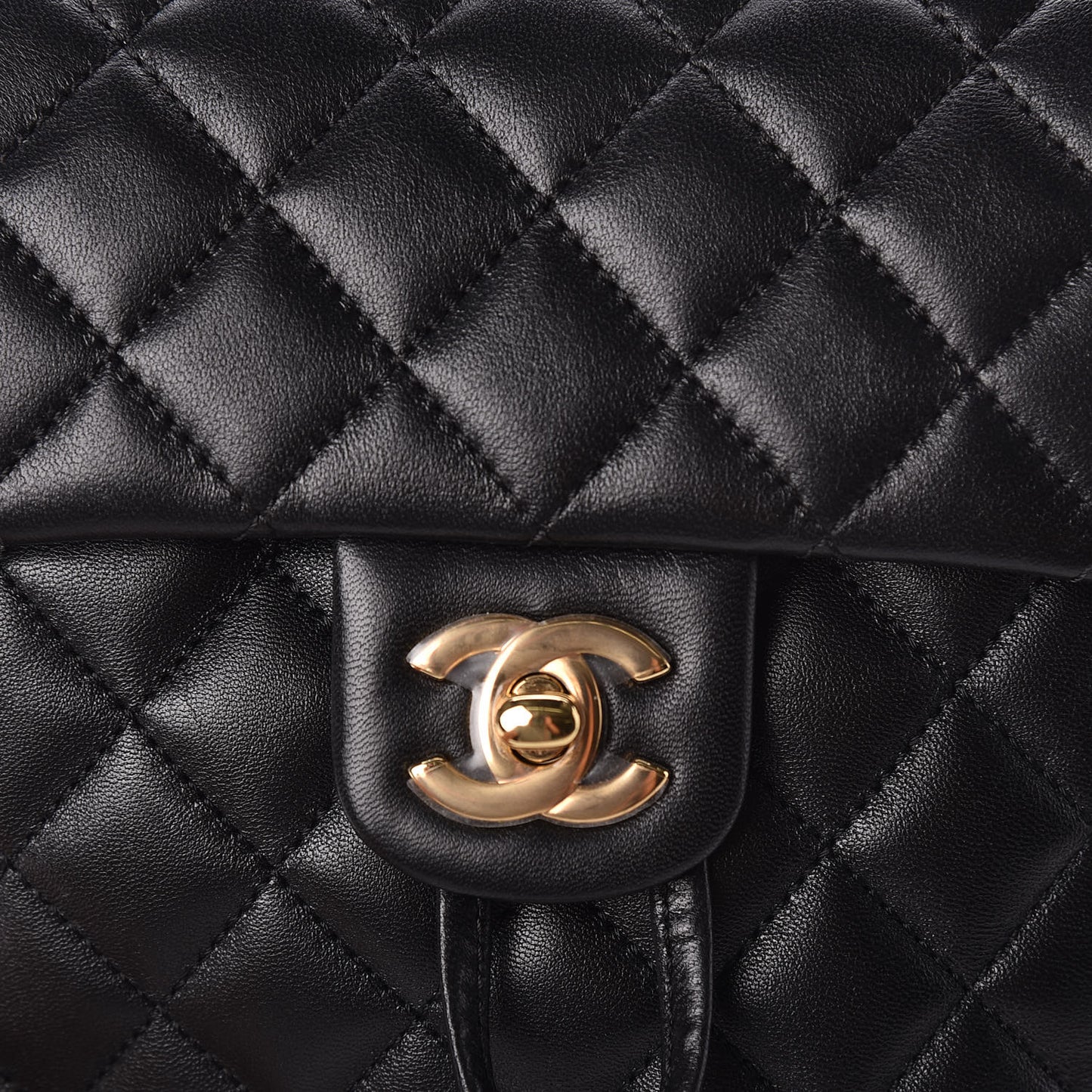 Lambskin Quilted Mini Urban Spirit Backpack Black