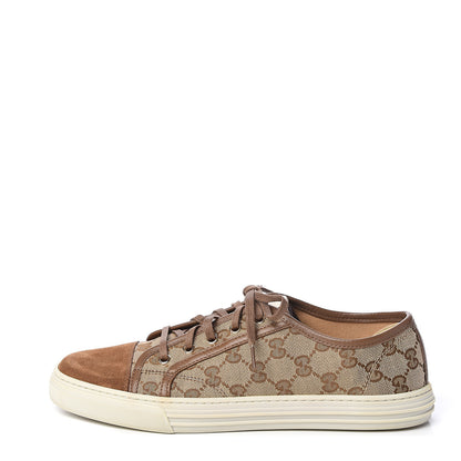 Gucci Monogram Sneakers 39.5 Brown 1 of 7