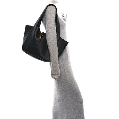 Saint Laurent Grained Deerskin Bea Tote Black 2 of 10