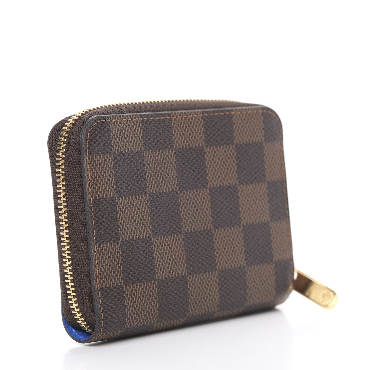 Louis Vuitton Damier Ebene 2019 Christmas Animation Zippy Coin Purse Blue 2 of 7