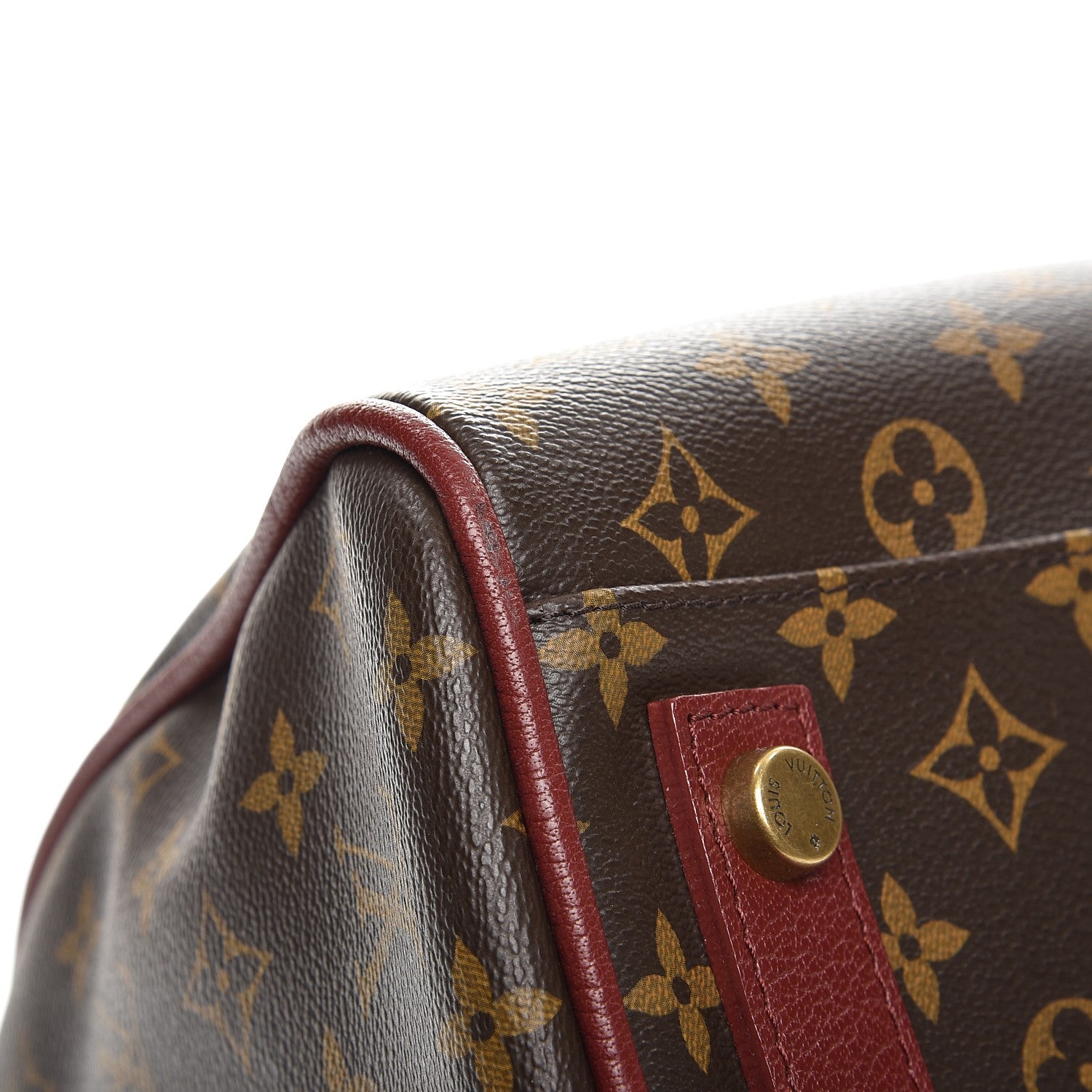 Louis Vuitton Monogram Golden Arrow Speedy Burgundy 8 of 10