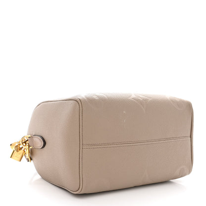 Louis Vuitton Empreinte Monogram Giant Speedy Bandouliere 25 Tourterelle 4 of 11