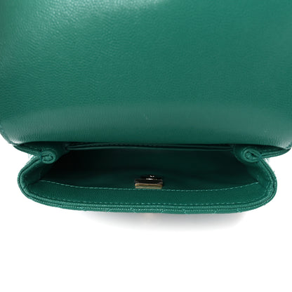 Chanel Caviar Quilted Extra Mini Coco Handle Flap Green 5 of 10