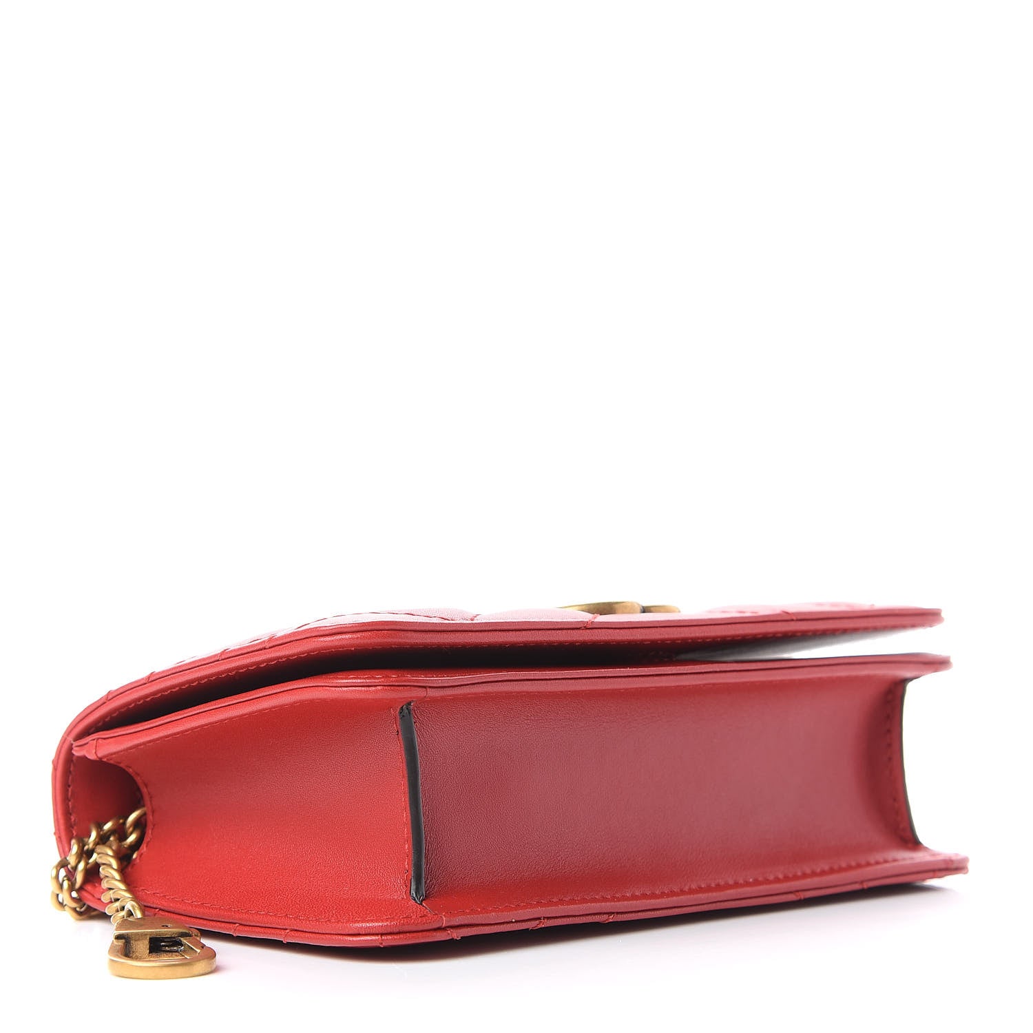 Gucci Calfskin Matelasse GG Marmont Mini Bag Hibiscus Red 4 of 10