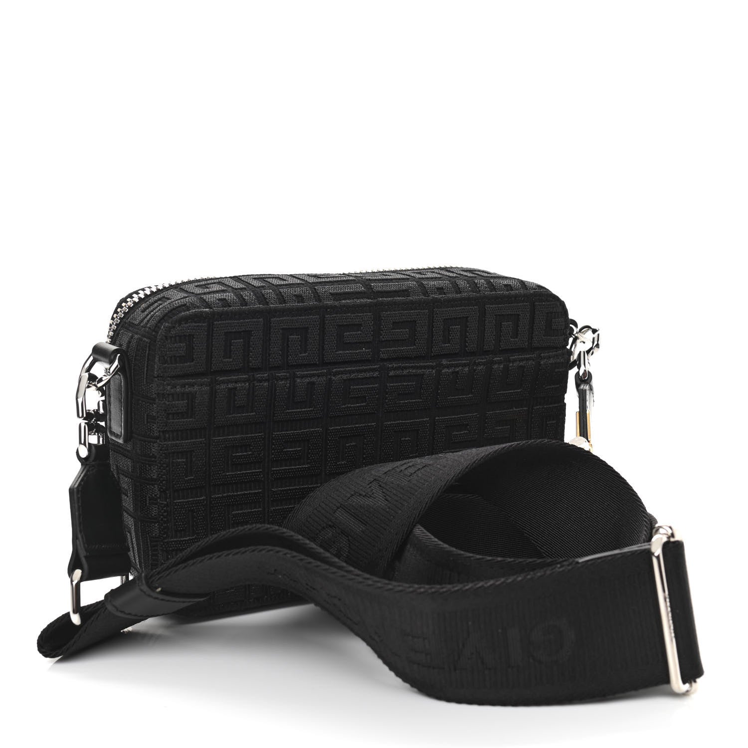 Givenchy Canvas Embroidered Antigona U 4G Camera Bag Black 3 of 10