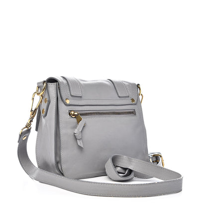 Proenza Schouler Lambskin PS1 Mini Pouch Messenger Concrete Grey 3 of 16
