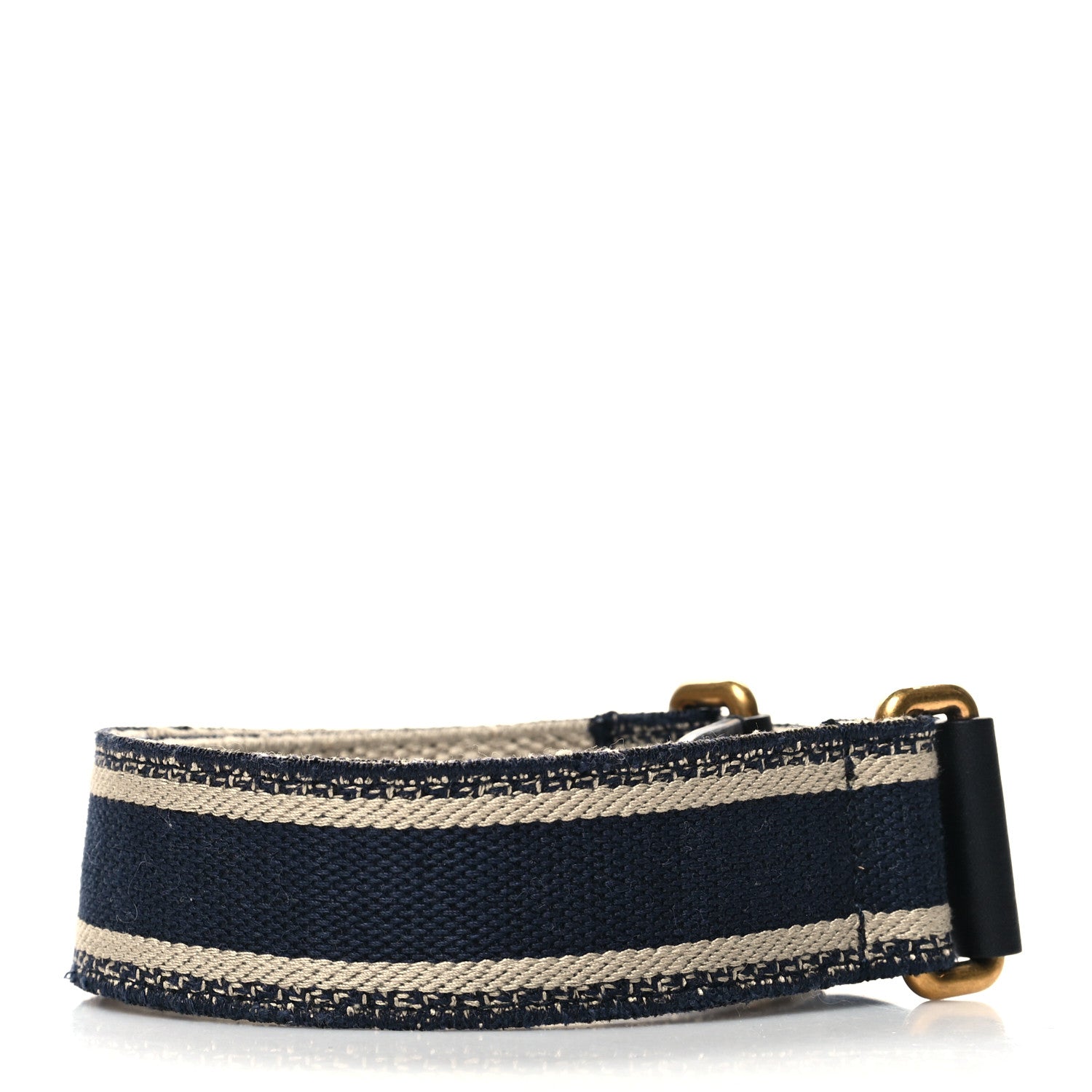 Christian Dior Canvas Embroidered Book Belt 85 34 Bleu 2 of 7