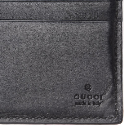 Gucci Guccissima Bi-Fold Wallet Black 6 of 9
