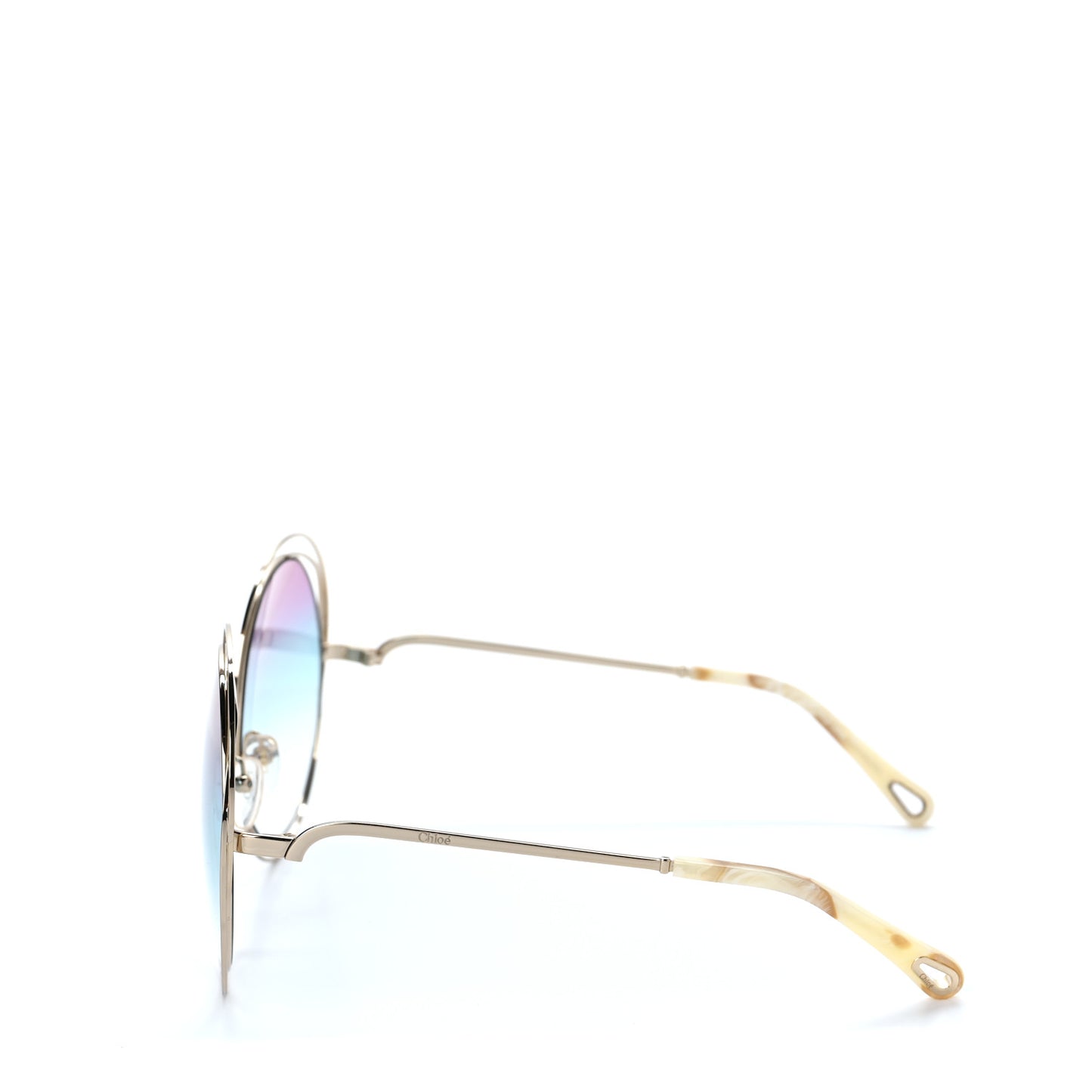 Metal Oversized Round Carlina Oversized Round Sunglasses CE114SD Gold