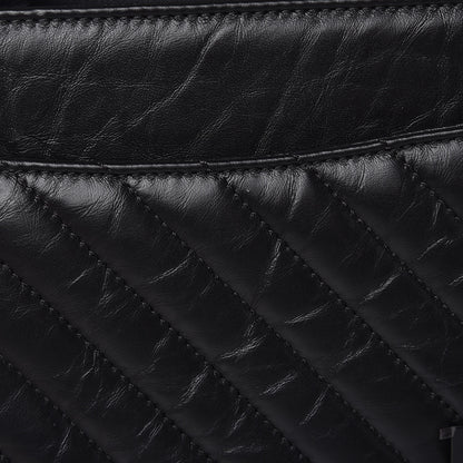 Chanel Aged Calfskin Chevron Quilted 2.55 Reissue 226 So Black 8 of 11