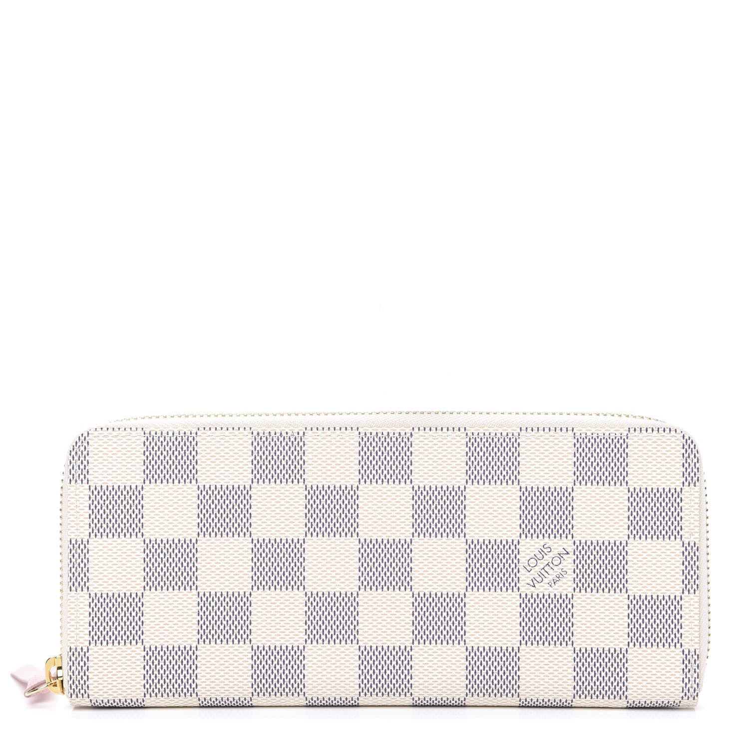Louis Vuitton Damier Azur Clemence Wallet Rose Ballerine 1 of 7