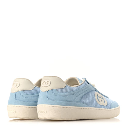 Gucci Suede Mesh Womens G75 Sneakers 37.5 Blue 5 of 11