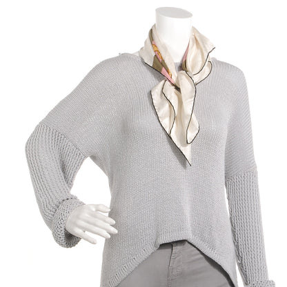 Gucci Silk Bamboo GG Web Print Scarf Ivory 2 of 4