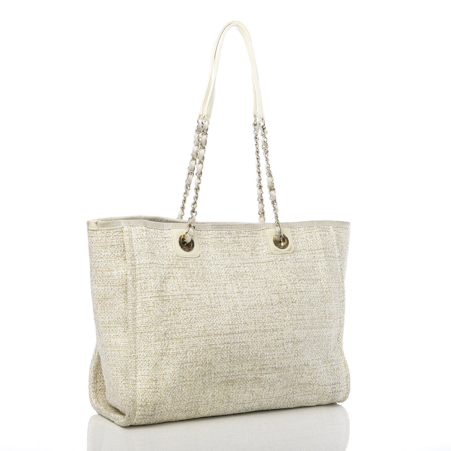 Mixed Fibers Small Deauville Tote Light Beige