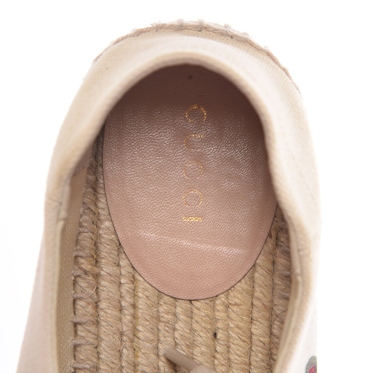 Canvas Logo Lace-Up Platform Espadrilles 35 Greggio Grege