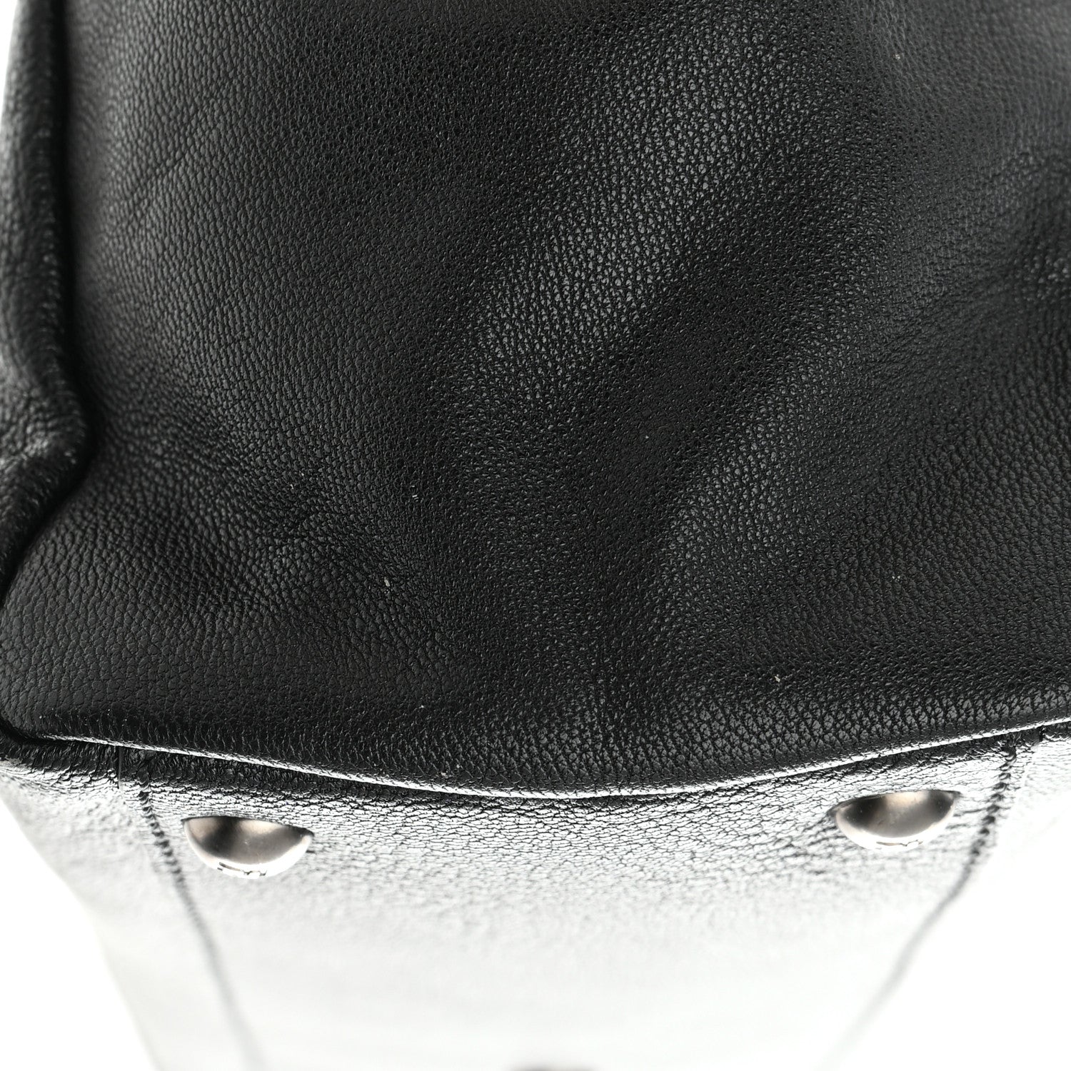 Fendi Goatskin Zucca Medium Peekaboo Iconic Satchel Black Tobacco 17 of 17