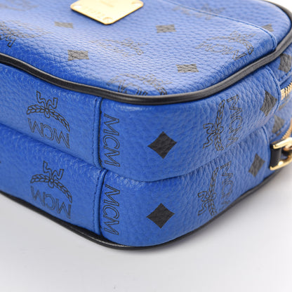 MCM Visetos Mini Camera Crossbody Bag Blue 9 of 9