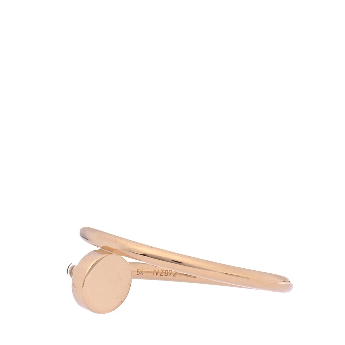 18K Yellow Gold Small Juste Un Clou Ring 54 6.75
