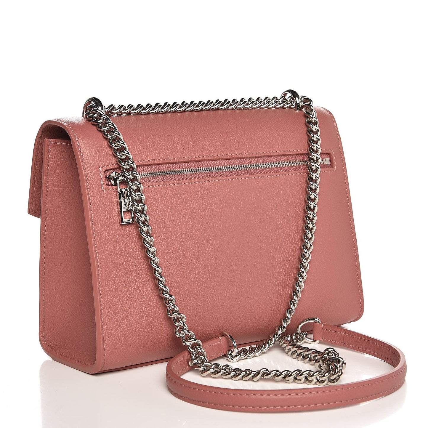 Soft Calfskin Mylockme Chain Bag BB Rose Boudoir Lie de Vin