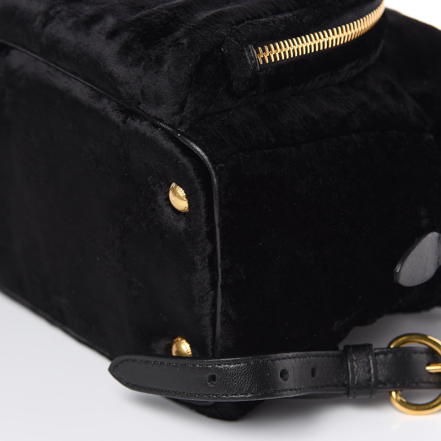 Velluto Froisse Backpack Black
