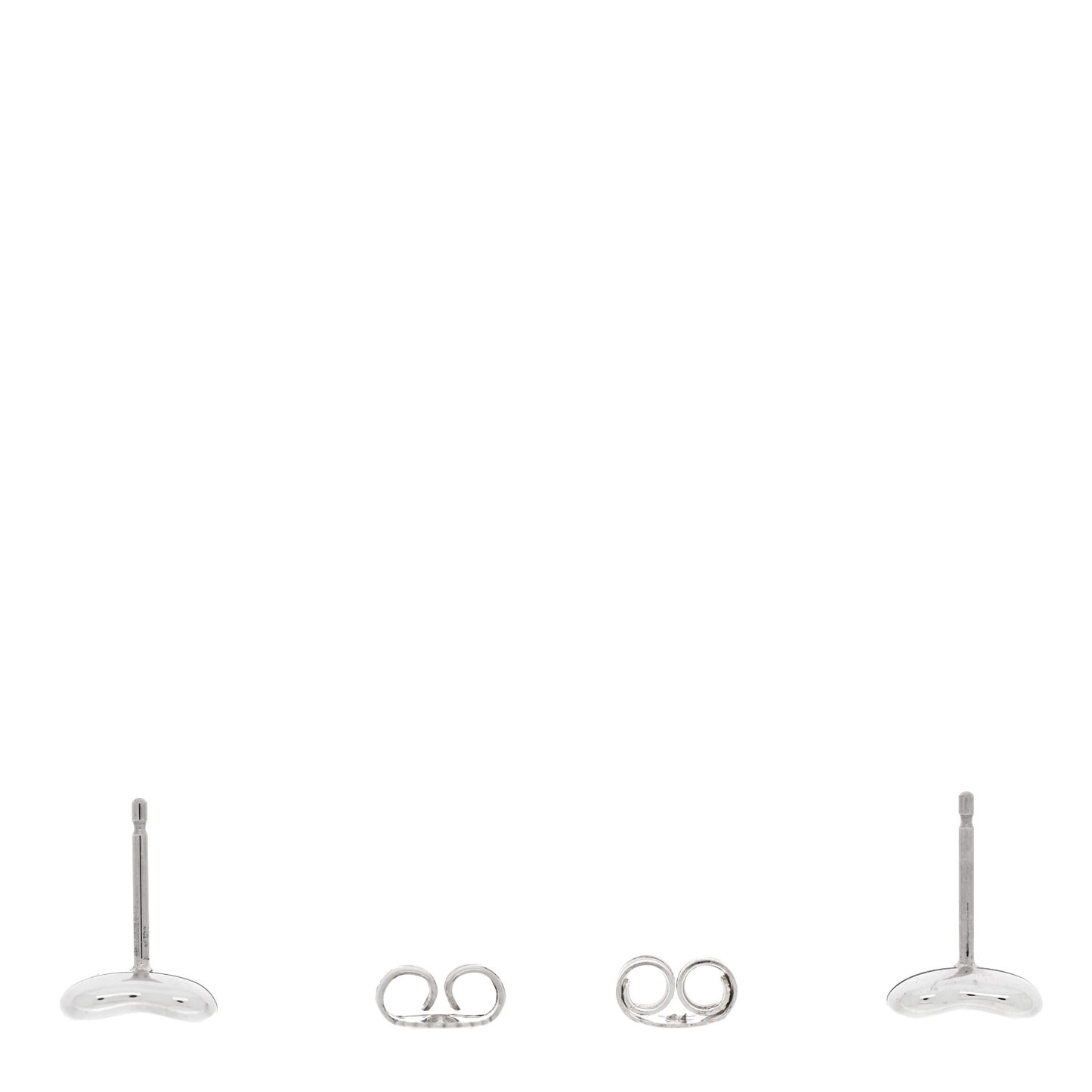 Sterling Silver 9mm Elsa Peretti Bean Earrings