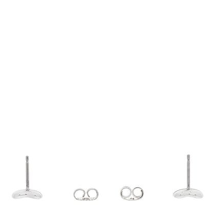 Tiffany Sterling Silver 9mm Elsa Peretti Bean Earrings 3 of 5