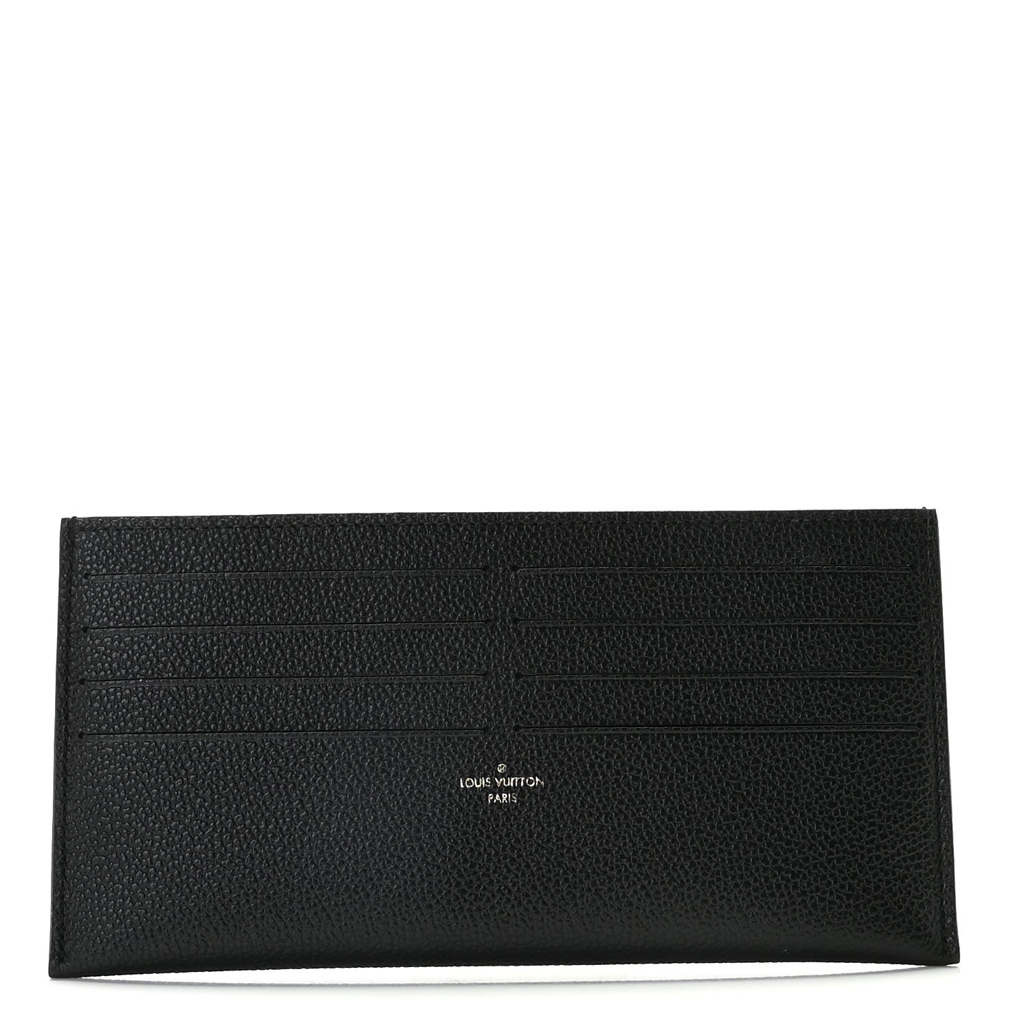 Louis Vuitton Calfskin Felicie Chain Wallet Card Holder Insert Black 1 of 7