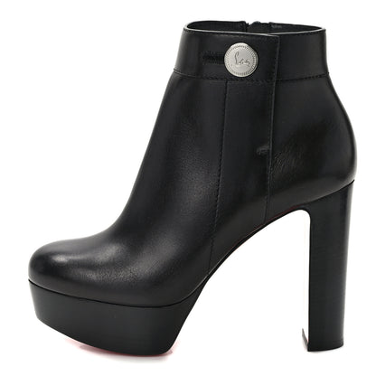 Christian Louboutin Calfskin Janis Alta 120 Booties 37 Black 1 of 9