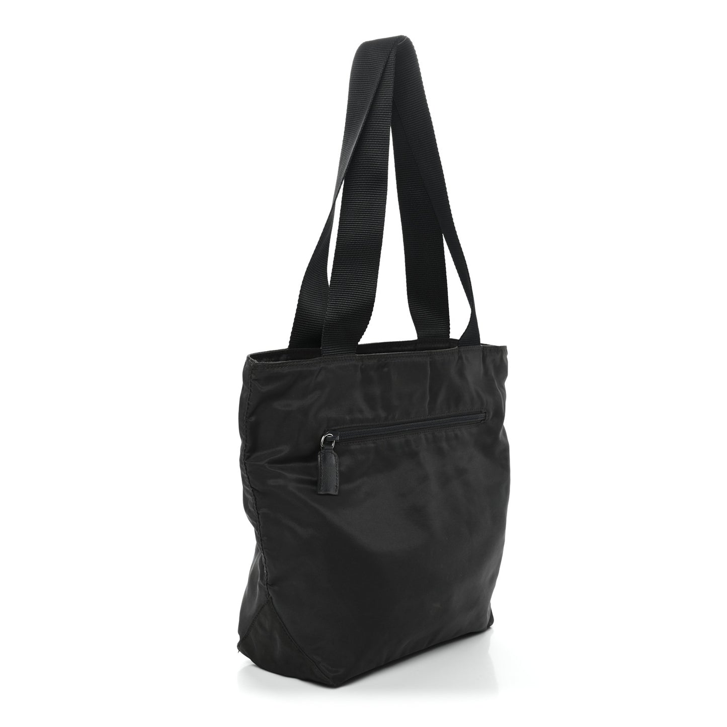 Tessuto Nylon Triangle Tote Mimetico Black
