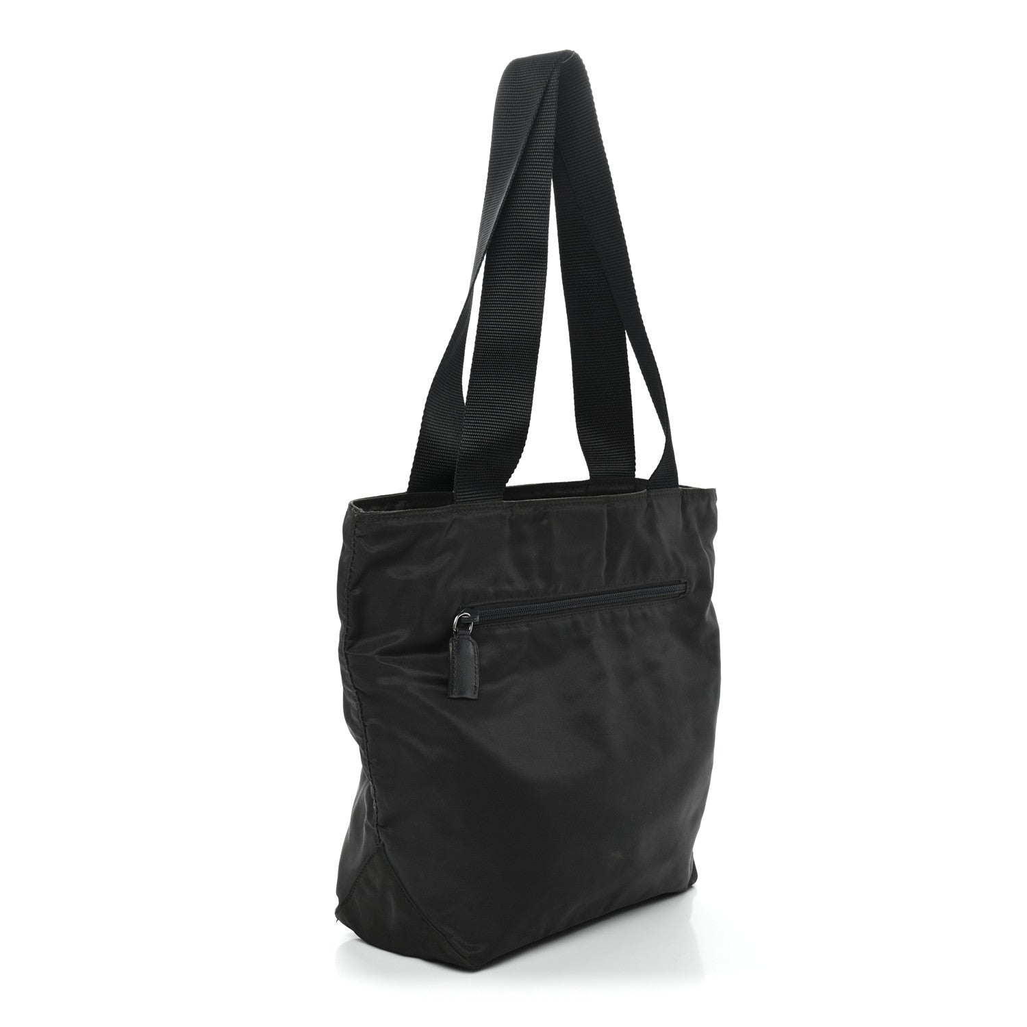 Prada Tessuto Nylon Triangle Tote Mimetico Black 3 of 13