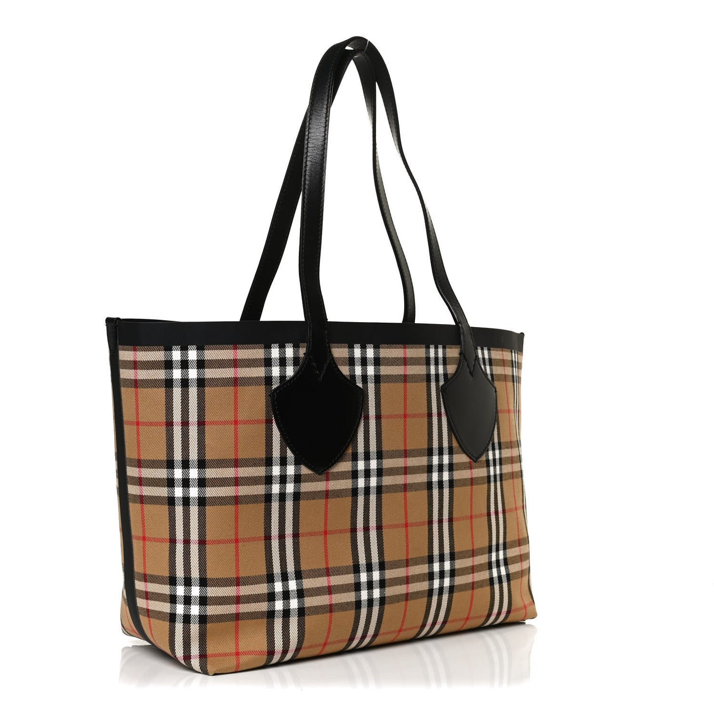Vintage Check Medium The Giant Reversible Tote Antique Yellow Bright Red
