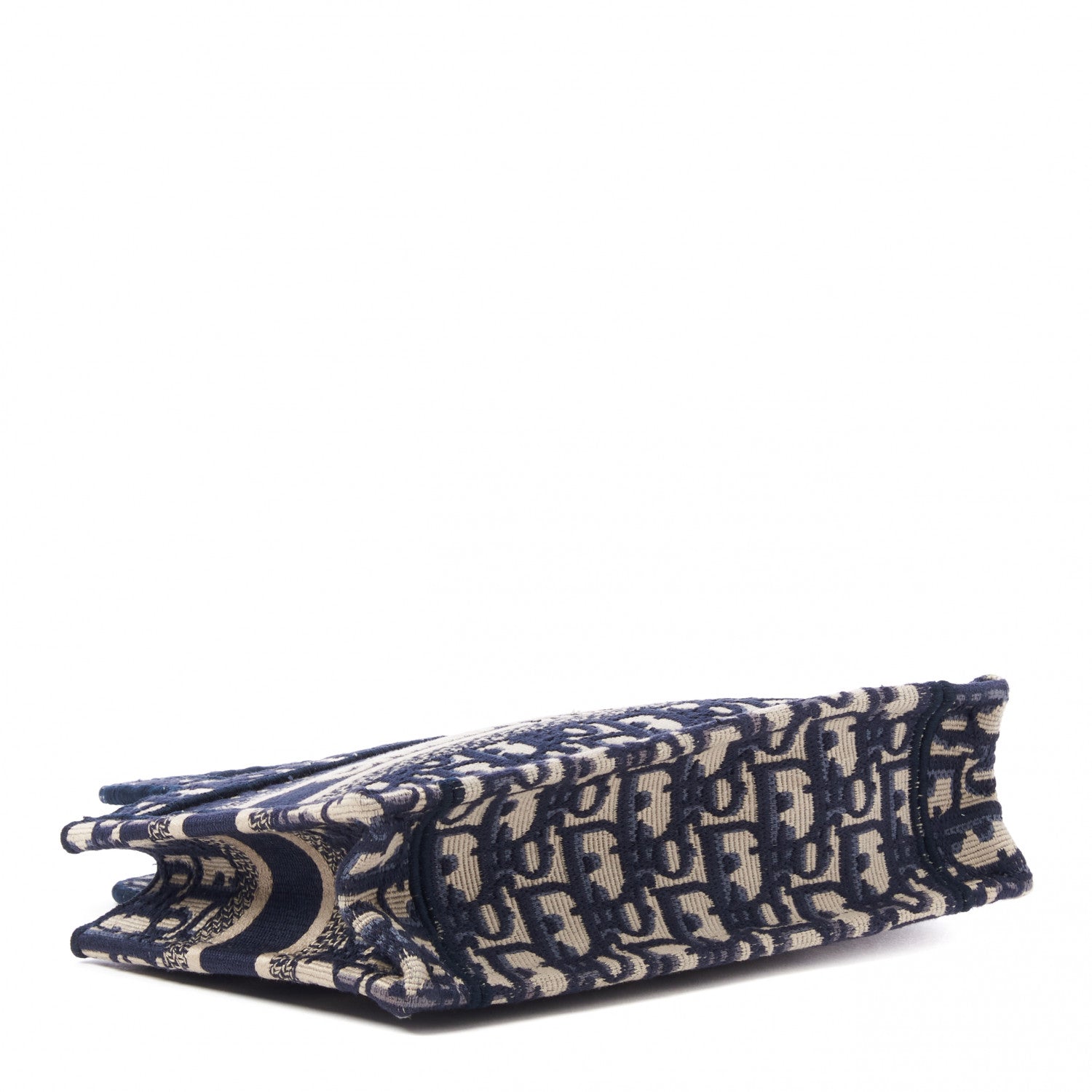 Christian Dior Oblique Mini Book Tote Blue Multicolor 4 of 9