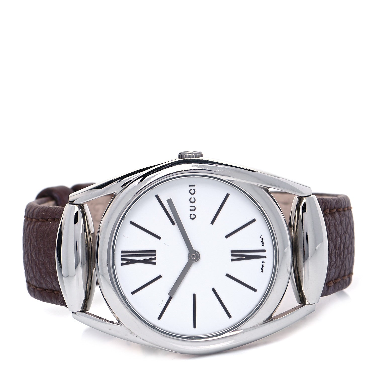 Gucci Stainless Steel Calfskin 34mm Horsebit Quartz Watch 2 of 4