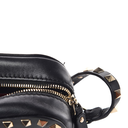 Valentino Garavani Calfskin Rockstud Camera Crossbody Bag Black 7 of 10