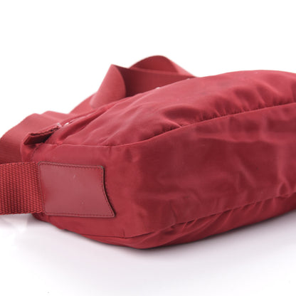 Prada Tessuto Nylon Crossbody Bag Rosso 8 of 10