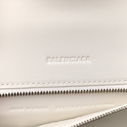 Balenciaga Faux Calfskin Fabric Glow In The Dark Small Sneakerhead Top Handle Bag White 6 of 9