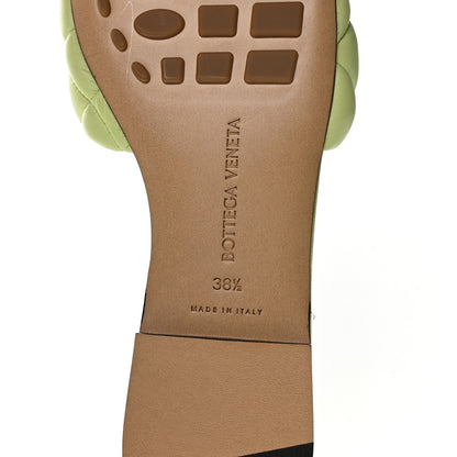 Bottega Veneta Nappa Matelasse Padded Flat Sandals 38.5 Lime Green 7 of 7