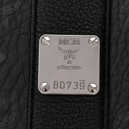 MCM Visetos Medium Liz Reversible Shopper Tote Black 9 of 14