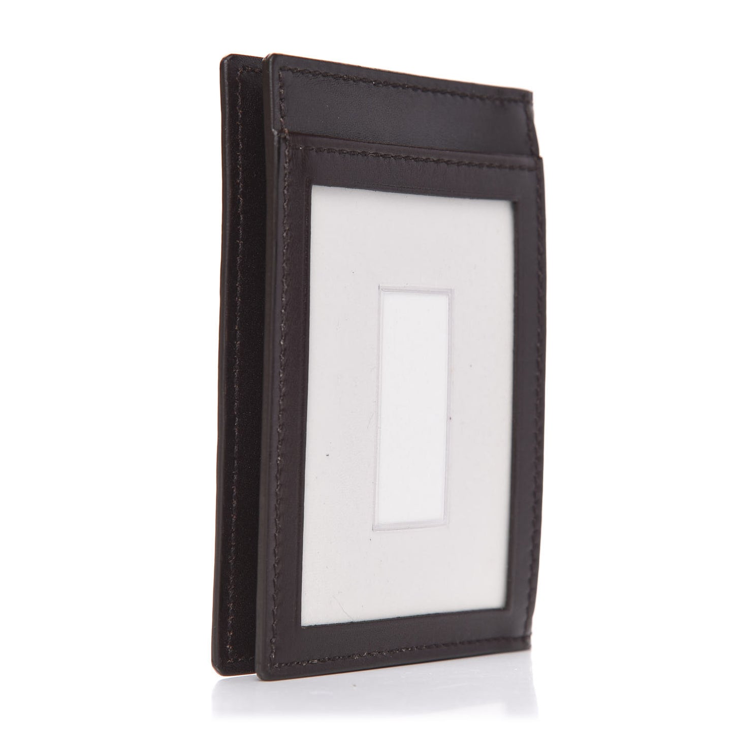 Guccissima Margaux Calfskin Avel Train Pass Card Case Chocolate