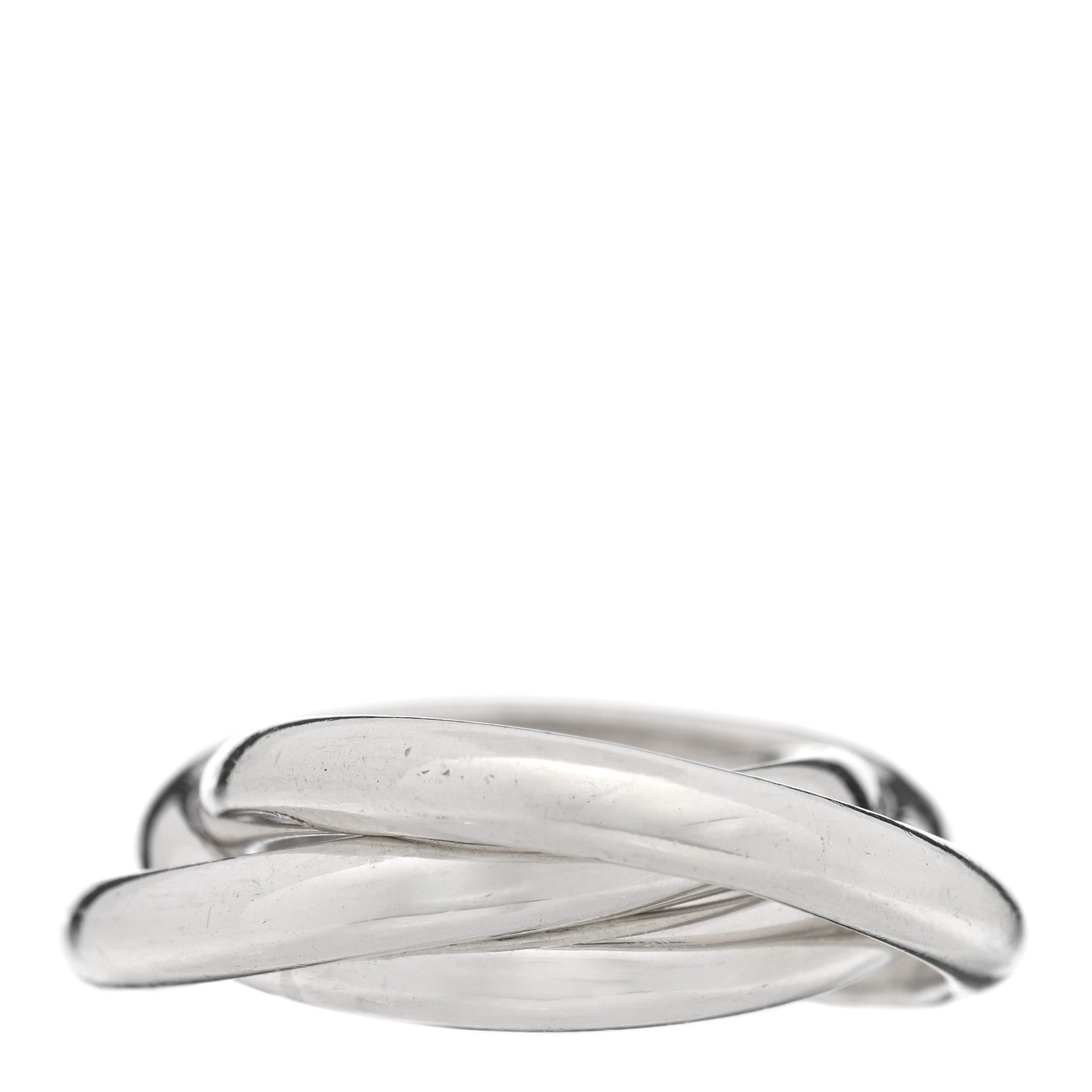 Tiffany Sterling Silver Interlocking Ring 49 5 3 of 4