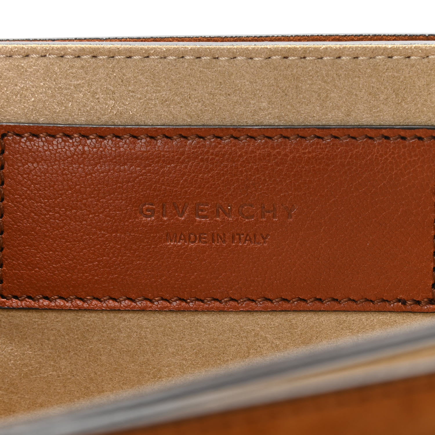 Givenchy Goatskin Suede Small GV3 Shoulder Bag Amber Mastic 6 of 9