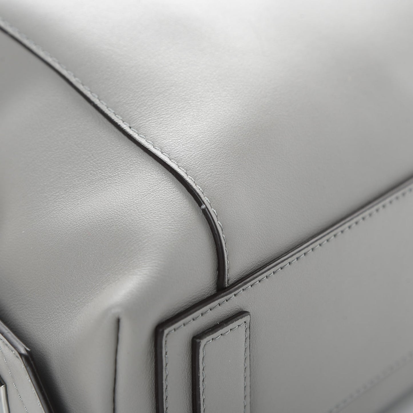 Calfskin Small Soft Antigona Pearl Grey