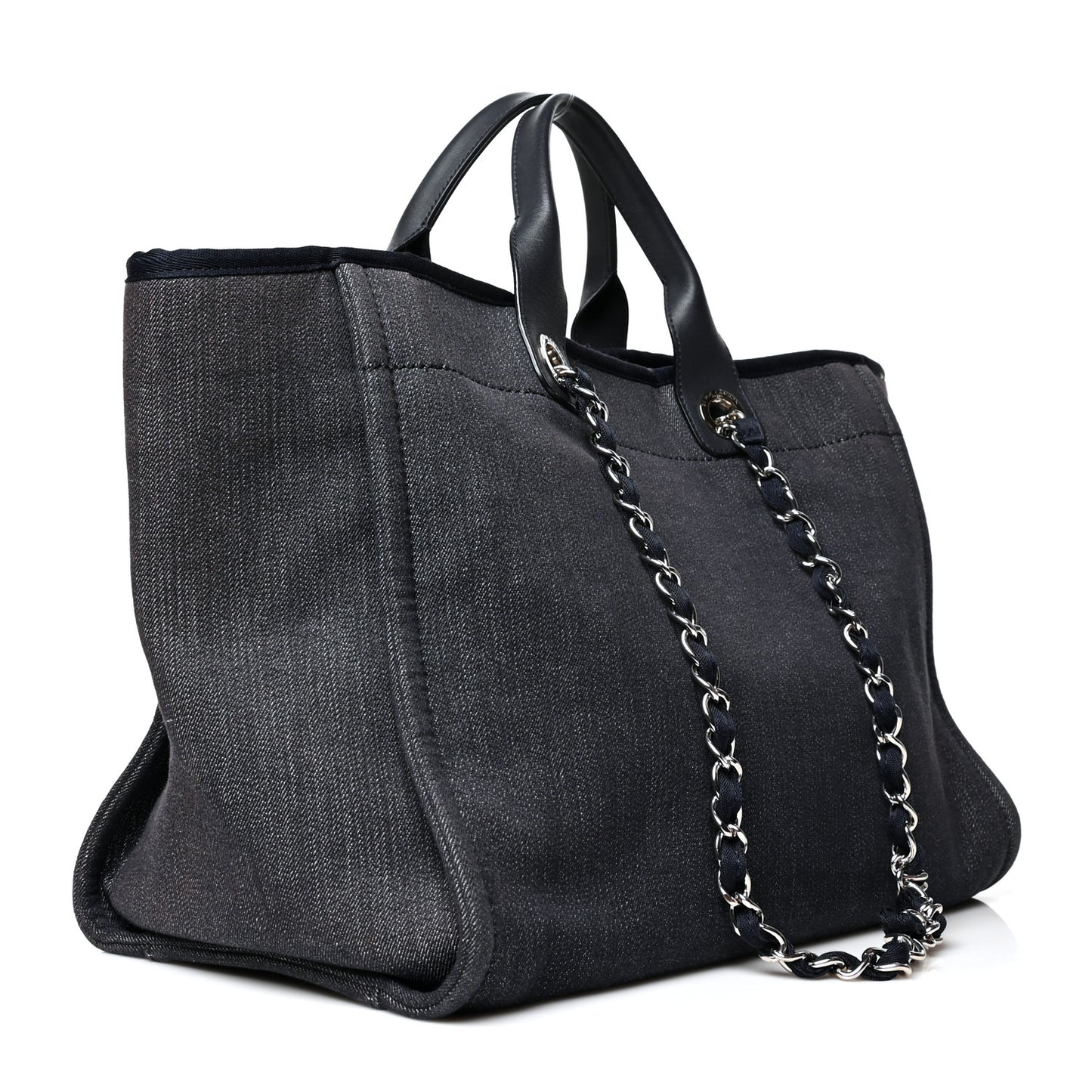 Denim Medium Deauville Tote Dark Blue
