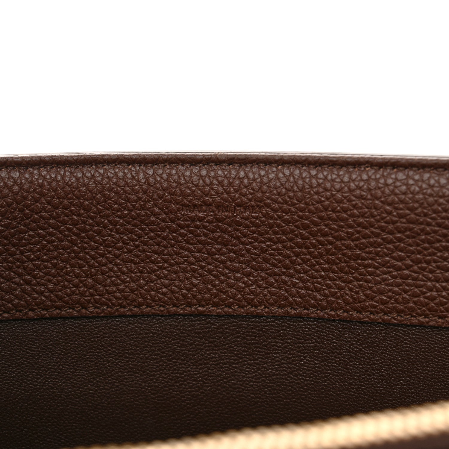 Celine Grained Calfskin Medium 16 Top Handle Bag Brown 9 of 14
