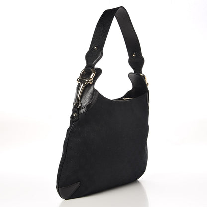 Gucci Monogram Creole Hobo Black 3 of 7