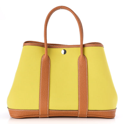 Hermes Toile Officier Negonda Garden Party 30 TPM Lime Toffee 1 of 7