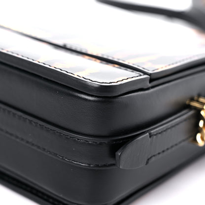 Burberry Calfskin Leopard Small Grace Bag Black 9 of 13