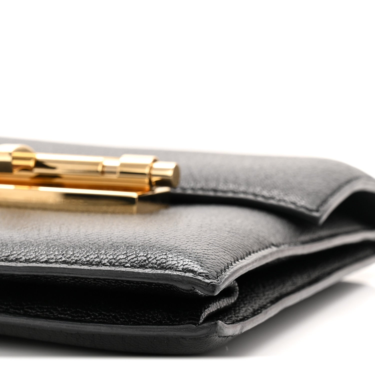 Hermes Chevre Mysore Verrou Clutch Black 10 of 11